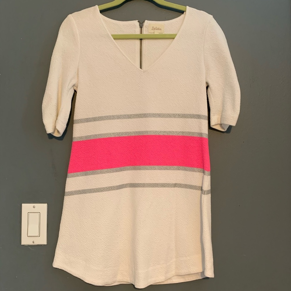 Anthropologie- Deletta brand 3/4 sleeve dress